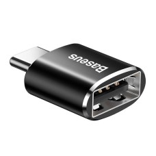 Baseus USB to USB Type-C Adapter 2.4A (Black) Baseus USB to USB Type-C Adapter 2.4A (Black)