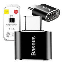 Baseus USB to USB Type-C Adapter 2.4A (Black) Baseus USB to USB Type-C Adapter 2.4A (Black)