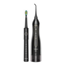 Sonic toothbrush with tip set and water fosser FairyWill FW-5020E + FW-E11 (black) Sonic toothbrush with tip set and water fosser FairyWill FW-5020E + FW-E11 (black)