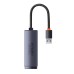 Network adapter Baseus Lite Series USB to RJ45, 1000Mbps (grey)