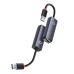 Network adapter Baseus Lite Series USB to RJ45, 1000Mbps (grey)