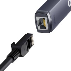 Network adapter Baseus Lite Series USB to RJ45, 1000Mbps (grey) Network adapter Baseus Lite Series USB to RJ45, 1000Mbps (grey)