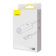 Network adapter Baseus Lite Series USB to RJ45, 1000Mbps (grey) Network adapter Baseus Lite Series USB to RJ45, 1000Mbps (grey)
