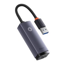 Network adapter Baseus Lite Series USB to RJ45, 1000Mbps (grey) Network adapter Baseus Lite Series USB to RJ45, 1000Mbps (grey)