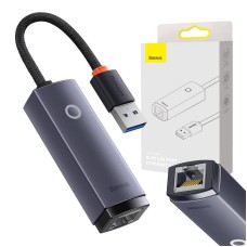 Network adapter Baseus Lite Series USB to RJ45, 1000Mbps (grey) Network adapter Baseus Lite Series USB to RJ45, 1000Mbps (grey)
