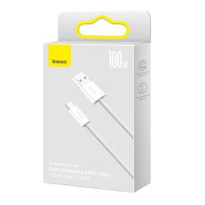 Cable USB to USB-C Baseus Dynamic Series, 100W, 1m (white) Cable USB to USB-C Baseus Dynamic Series, 100W, 1m (white)