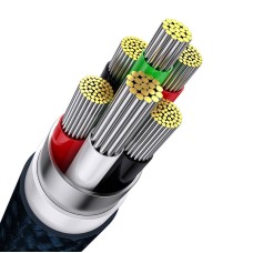3in1 USB cable Baseus Flash Series, USB-C + micro USB + Lightning, 100W, 1.2m (blue) 3in1 USB cable Baseus Flash Series, USB-C + micro USB + Lightning, 100W, 1.2m (blue)
