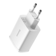 Baseus Compact Quick Charger, 3x USB, 17W (White) Baseus Compact Quick Charger, 3x USB, 17W (White)