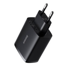 Baseus Compact Quick Charger, 3x USB, 17W (Black) Baseus Compact Quick Charger, 3x USB, 17W (Black)