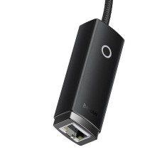 Baseus Lite Series USB-C to RJ45 network adapter, 100Mbps (black)