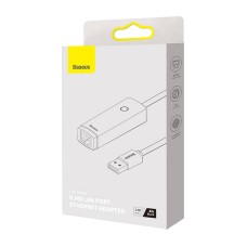 Baseus Lite Series USB to RJ45 network adapter, 100Mbps (black) Baseus Lite Series USB to RJ45 network adapter, 100Mbps (black)