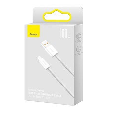 Cable USB to USB-C Baseus Dynamic Series, 100W, 2m (white) Cable USB to USB-C Baseus Dynamic Series, 100W, 2m (white)