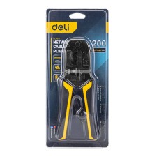 Deli Tools EDL4971 Ethernet Connector Crimping Pliers, 4/6/8P, RJ45/RJ14/RJ12/RJ9 Deli Tools EDL4971 Ethernet Connector Crimping Pliers, 4/6/8P, RJ45/RJ14/RJ12/RJ9