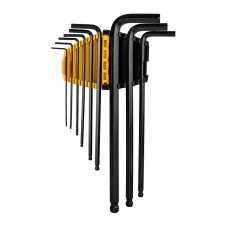 Extra-Long Ball End Hex Key Set Deli Tools EDL232309H, 1.5-10mm, 9pcs