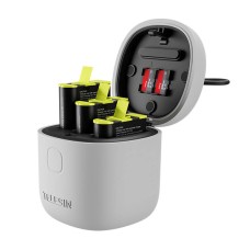 3-slot waterproof charger Telesin Allin box for GoPro Hero 9 / Hero 10 / Hero 11 / Hero 12 + 3 batteries (GP-BTR-906-GY-B) 3-slot waterproof charger Telesin Allin box for GoPro Hero 9 / Hero 10 / Hero 11 / Hero 12 + 3 batteries (GP-BTR-906-GY-B)
