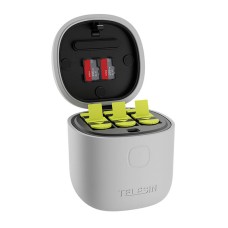 3-slot waterproof charger Telesin Allin box for GoPro Hero 9 / Hero 10 / Hero 11 / Hero 12 + 3 batteries (GP-BTR-906-GY-B) 3-slot waterproof charger Telesin Allin box for GoPro Hero 9 / Hero 10 / Hero 11 / Hero 12 + 3 batteries (GP-BTR-906-GY-B)