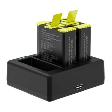 Telesin three-channel charger + 2 batteries for GoPro Hero 9 / 10 / 11 / 12 (GP-BTR-903-B) Telesin three-channel charger + 2 batteries for GoPro Hero 9 / 10 / 11 / 12 (GP-BTR-903-B)