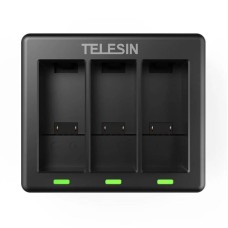 Telesin three-channel charger + 2 batteries for GoPro Hero 9 / 10 / 11 / 12 (GP-BTR-903-B) Telesin three-channel charger + 2 batteries for GoPro Hero 9 / 10 / 11 / 12 (GP-BTR-903-B)
