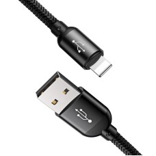 Baseus Rapid USB Cable 3in1 Type C / Lightning / Micro 3A 1,2M - Black Baseus Rapid USB Cable 3in1 Type C / Lightning / Micro 3A 1,2M - Black