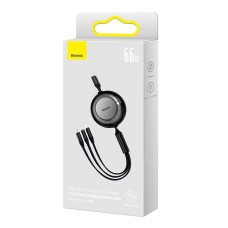 Baseus Bright Mirror 3, USB 3-in-1 cable for micro USB / USB-C / Lightning 66W / 2A 1.1m (Black) Baseus Bright Mirror 3, USB 3-in-1 cable for micro USB / USB-C / Lightning 66W / 2A 1.1m (Black)