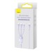 3in1 USB cable Baseus Flash Series 2, USB-C + micro USB + Lightning, 100W, 1.5m (purple)