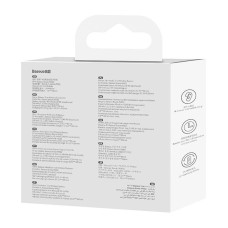 Wireless headphones Baseus Bowie WM02 TWS, Bluetooth 5.0 (white) Wireless headphones Baseus Bowie WM02 TWS, Bluetooth 5.0 (white)