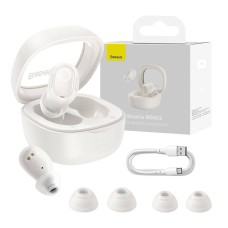 Wireless headphones Baseus Bowie WM02 TWS, Bluetooth 5.0 (white) Wireless headphones Baseus Bowie WM02 TWS, Bluetooth 5.0 (white)
