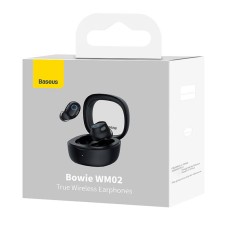 Wireless headphones Baseus Bowie WM02 TWS, Bluetooth 5.0 (black) Wireless headphones Baseus Bowie WM02 TWS, Bluetooth 5.0 (black)