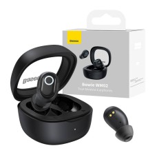 Wireless headphones Baseus Bowie WM02 TWS, Bluetooth 5.0 (black) Wireless headphones Baseus Bowie WM02 TWS, Bluetooth 5.0 (black)