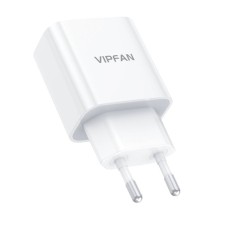 Wall charger VFAN E04, USB-C, 20W, QC 3.0 + Lightning cable (white) Wall charger VFAN E04, USB-C, 20W, QC 3.0 + Lightning cable (white)