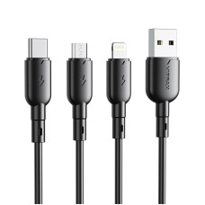 USB to Micro USB cable VFAN Colorful X11, 3A, 1m (black) USB to Micro USB cable VFAN Colorful X11, 3A, 1m (black)