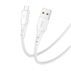 USB to Micro USB cable VFAN Colorful X12, 3A, 1m (white) USB to Micro USB cable VFAN Colorful X12, 3A, 1m (white)