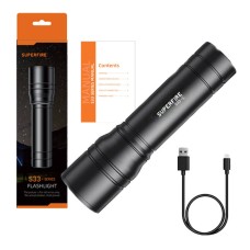 Flashlight Superfire S33-C, 210lm, USB