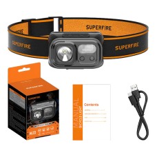 Headlamp Superfire HL23, 220lm, USB-C Headlamp Superfire HL23, 220lm, USB-C
