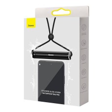 Baseus Cylinder Slide-cover waterproof smartphone bag (black)