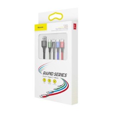 Baseus Fast USB cable 4in1 USB-C / 2x Lightning / Micro 3,5A 1,2m - black Baseus Fast USB cable 4in1 USB-C / 2x Lightning / Micro 3,5A 1,2m - black