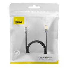 Baseus Ethernet RJ45, 10Gbps, 1.5m network cable (black) Baseus Ethernet RJ45, 10Gbps, 1.5m network cable (black)