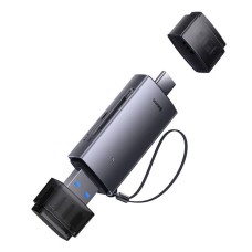 Baseus Lite Series SD/TF memory card reader, USB + USB-C (gray) Baseus Lite Series SD/TF memory card reader, USB + USB-C (gray)