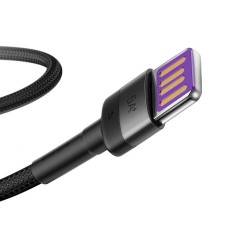 Baseus Cafule USB-C Cable Huawei SuperCharge, QC 3.0, 5A 1m (Black+Gray) Baseus Cafule USB-C Cable Huawei SuperCharge, QC 3.0, 5A 1m (Black+Gray)
