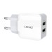 Wall charger LDNIO A2202, 2x USB, 12W (white)