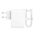 Wall charger Baseus GaN5 Pro USB-C + USB, 100W + 1m cable (white)