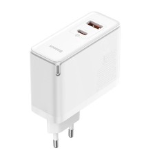 Wall charger Baseus GaN5 Pro USB-C + USB, 100W + 1m cable (white) Wall charger Baseus GaN5 Pro USB-C + USB, 100W + 1m cable (white)