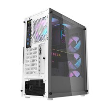 Darkflash DK351 computer case (white) + 4 RGB fans Darkflash DK351 computer case (white) + 4 RGB fans