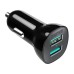 Choetech C0051 36W QC 3.0 car charger (black)