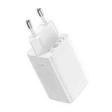 Wall charger Baseus GaN5 Pro 2xUSB-C + USB, 65W (white) Wall charger Baseus GaN5 Pro 2xUSB-C + USB, 65W (white)