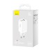Wall charger Baseus GaN5 Pro 2xUSB-C + USB, 65W (white)