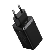 Wall charger Baseus GaN5 Pro 2xUSB-C + USB, 65W (black) Wall charger Baseus GaN5 Pro 2xUSB-C + USB, 65W (black)