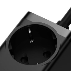 Baseus GaN3 Pro wall charger / powerstrip 2xUSB + 2xUSB-C + AC, 100W (black) Baseus GaN3 Pro wall charger / powerstrip 2xUSB + 2xUSB-C + AC, 100W (black)