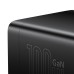 Baseus GaN3 Pro wall charger / powerstrip 2xUSB + 2xUSB-C + AC, 100W (black)