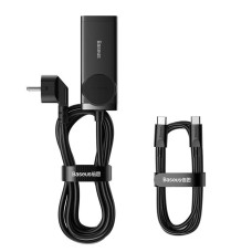Baseus GaN3 Pro wall charger / powerstrip 2xUSB + 2xUSB-C + AC, 100W (black) Baseus GaN3 Pro wall charger / powerstrip 2xUSB + 2xUSB-C + AC, 100W (black)